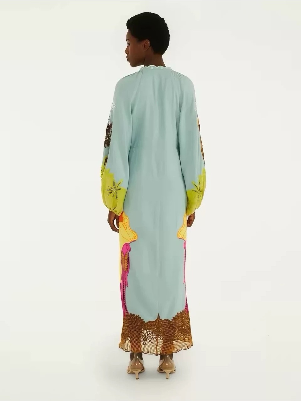 FARM Rio Usiacuri Multicolor Richelieu Maxi Dress, XS S - Picture 5 of 10